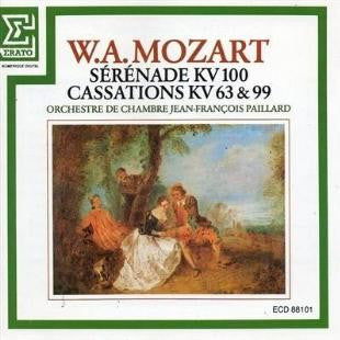 Wolfgang Amadeus Mozart, Orchestre De Chambre Jean-François Paillard : Sérénade KV 100 / Cassations KV 63 & 99 (CD, Album)