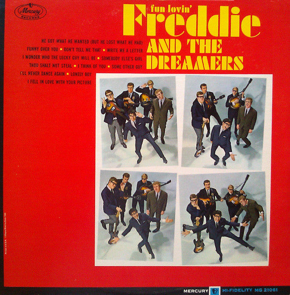 Freddie & The Dreamers : Fun Lovin' Freddie (LP, Album, Mono)