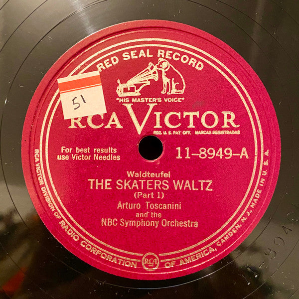 Arturo Toscanini And The NBC Symphony Orchestra : The Skaters Waltz (Shellac, 12", Ind)