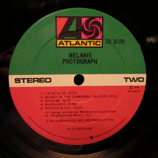 Melanie (2) : Photograph (LP, Album, PR )