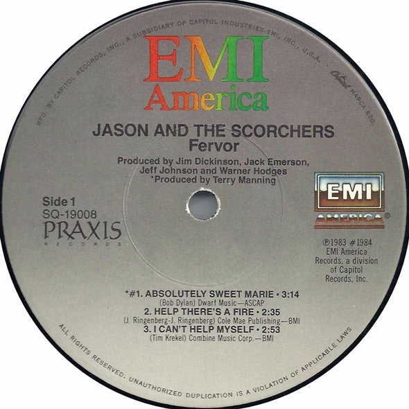 Jason & The Scorchers : Fervor (LP, MiniAlbum, Win)