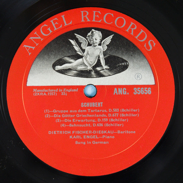 Franz Schubert, Dietrich Fischer-Dieskau, Karl Engel : Schubert Songs Vol. 2 (LP, Album, Mono)