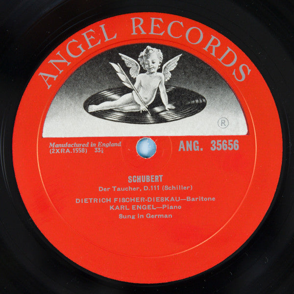 Franz Schubert, Dietrich Fischer-Dieskau, Karl Engel : Schubert Songs Vol. 2 (LP, Album, Mono)