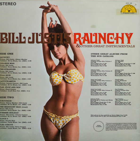 Bill Justis : Raunchy & Other Great Instrumentals (LP, Ter)