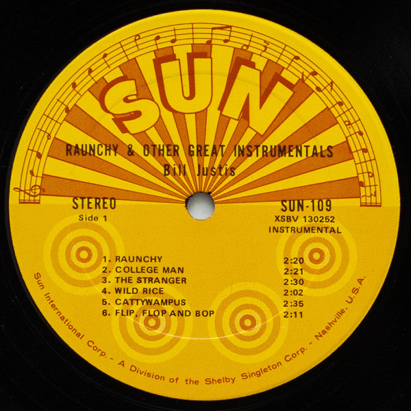 Bill Justis : Raunchy & Other Great Instrumentals (LP, Ter)