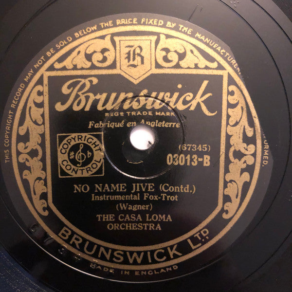 Casa Loma Orchestra : No Name Jive (Shellac, 10")