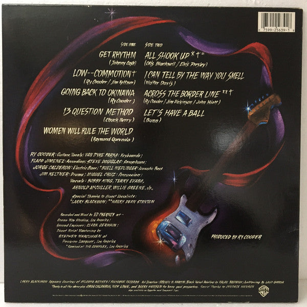 Ry Cooder : Get Rhythm (LP, Album, Spe)