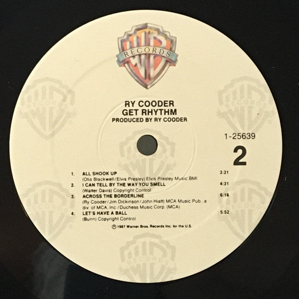 Ry Cooder : Get Rhythm (LP, Album, Spe)