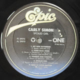 Carly Simon : Spoiled Girl (LP, Album)