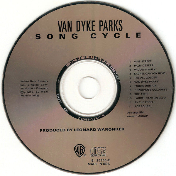 Van Dyke Parks : Song Cycle (CD, Album, RE)