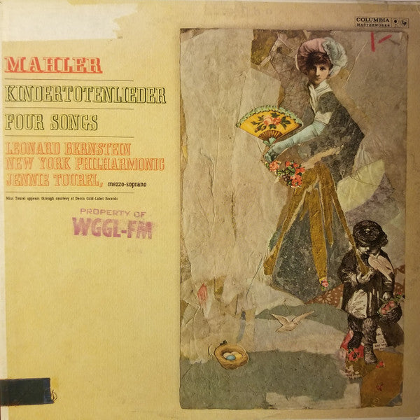 Gustav Mahler - Leonard Bernstein, New York Philharmonic, Jennie Tourel : Kindertotenlieder ‧ Four Songs (LP, Mono)