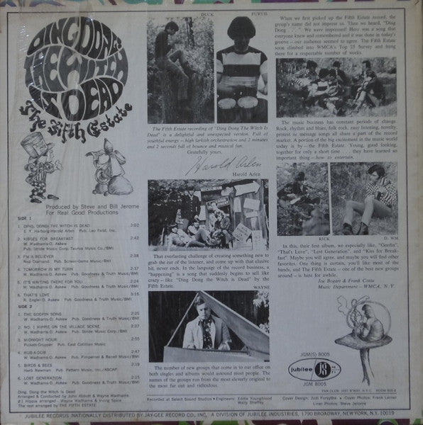 The Fifth Estate : Ding, Dong! The Witch Is Dead (LP, Album)