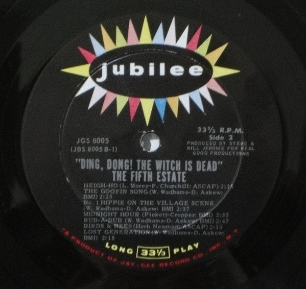 The Fifth Estate : Ding, Dong! The Witch Is Dead (LP, Album)