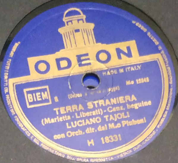 Luciano Tajoli : Terra Straniera / Ho Pianto Per Te (Shellac, 10")