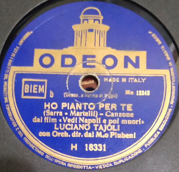 Luciano Tajoli : Terra Straniera / Ho Pianto Per Te (Shellac, 10")