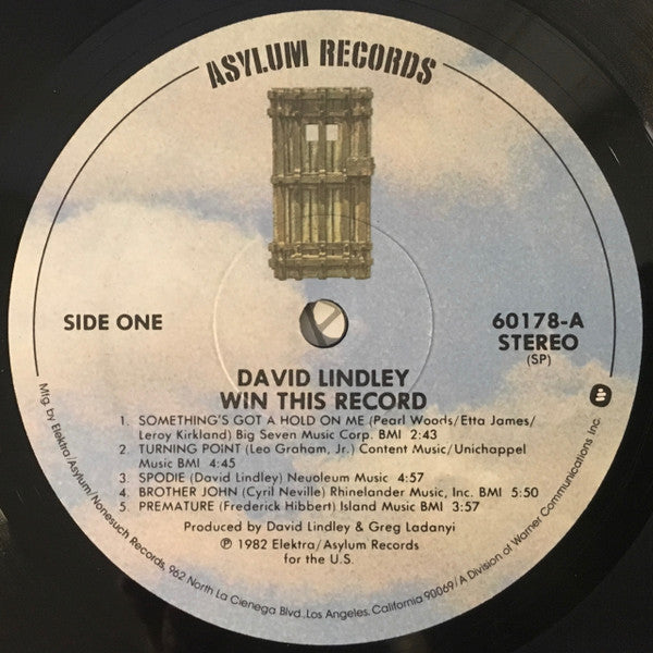 David Lindley And El Rayo-X : Win This Record! (LP, Album, SP )
