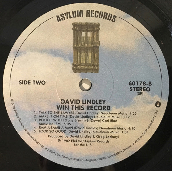 David Lindley And El Rayo-X : Win This Record! (LP, Album, SP )