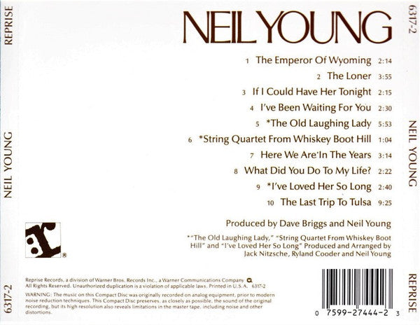 Neil Young : Neil Young (CD, Album, RE)
