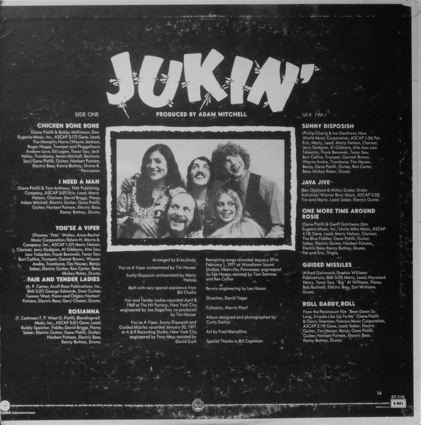 The Manhattan Transfer And Eugene Pistilli : Jukin' (LP, Album, Win)