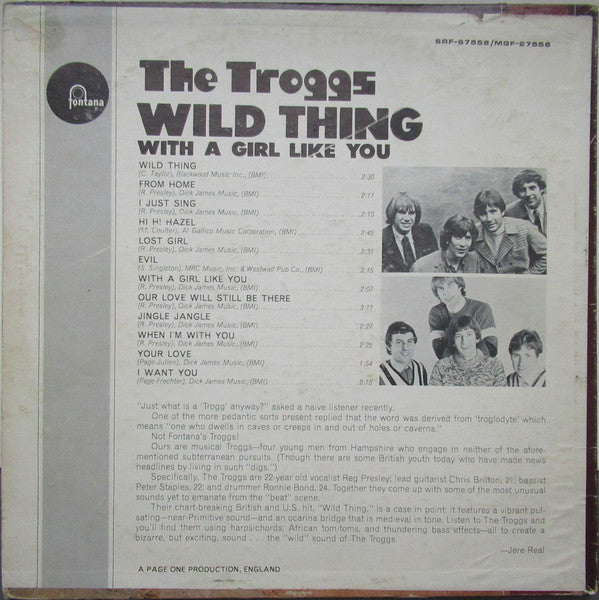 The Troggs : Wild Thing (LP, Album)