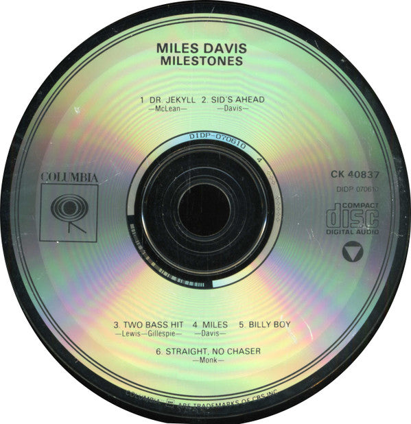 Miles Davis : Milestones (CD, Album, RE, RM)