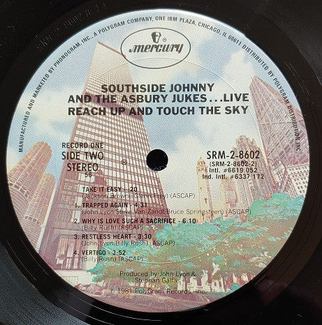 Southside Johnny & The Asbury Jukes : Live - Reach Up And Touch The Sky (2xLP, 56 )