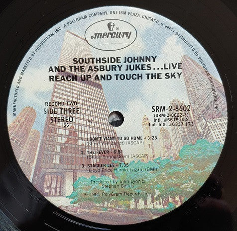 Southside Johnny & The Asbury Jukes : Live - Reach Up And Touch The Sky (2xLP, 56 )