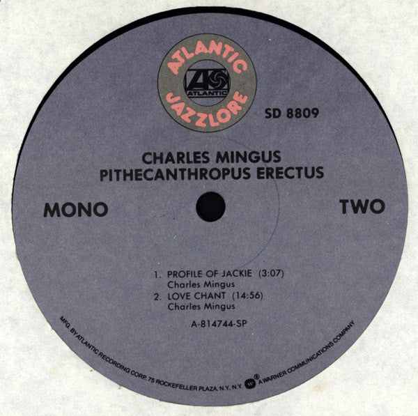 Charles Mingus : Pithecanthropus Erectus (LP, Album, Mono, RE, RM)