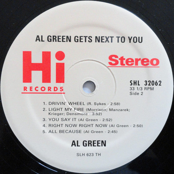 Al Green : Al Green Gets Next To You (LP, Album, RE)