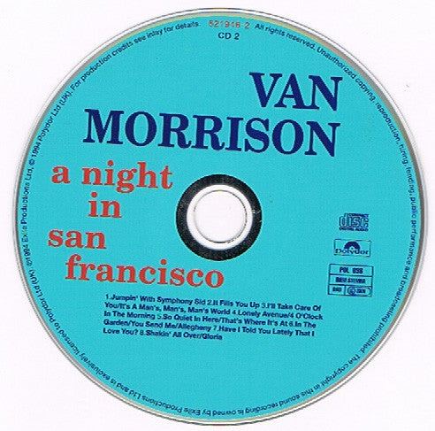 Van Morrison : A Night In San Francisco (2xCD, Album)