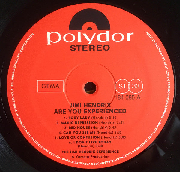 The Jimi Hendrix Experience : Are You Experienced (LP, Album)