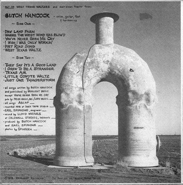 Butch Hancock : West Texas Waltzes & Dust-blown Tractor Tunes (LP, Album, RP)