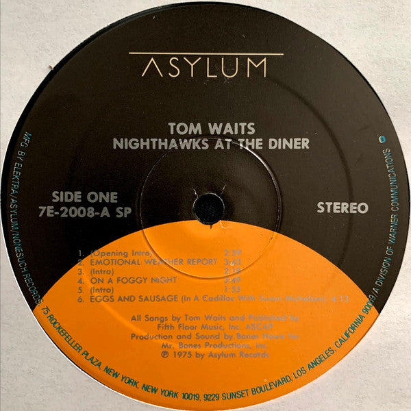 Tom Waits : Nighthawks At The Diner (2xLP, Album, RE, Gat)