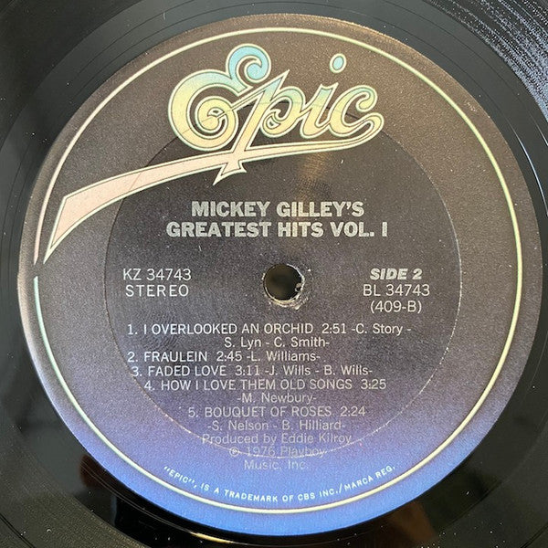 Mickey Gilley : Gilley's Greatest Hits Vol. 1 (LP, Comp)