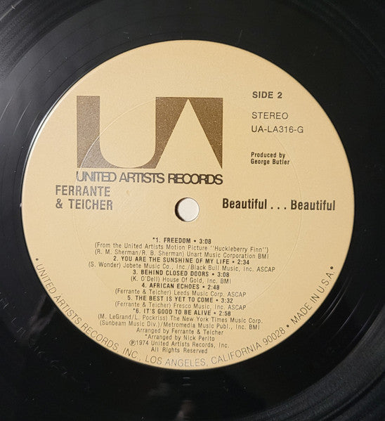 Ferrante & Teicher : ...Beautiful...Beautiful (LP, Album, Club, CRC)