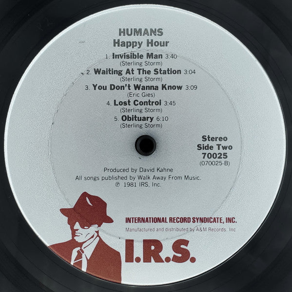 The Humans : Happy Hour (LP, Album, Pit)