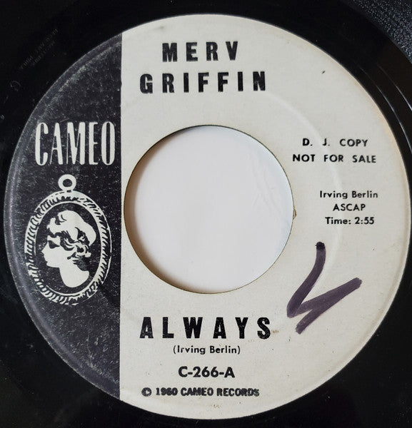 Merv Griffin : Always / Hey, Pretty Baby (7", Single, Promo)