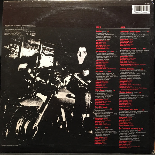 Robert Gordon (2) : Too Fast To Live, Too Young To Die (LP, Comp, RE, Ind)