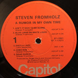 Steven Fromholz : A Rumor In My Own Time (LP, Album, Los)