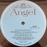 Sergei Rachmaninoff, Maurice Ravel, Arturo Benedetti Michelangeli, Philharmonia Orchestra, Ettore Gracis : Concerto No. 4 In G Minor – Concerto In G Major (LP, Album, Mono, RP)