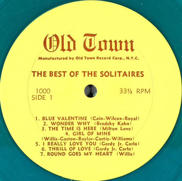 The Solitaires : The Best Of The Solitaires  (LP, Comp, Gre)