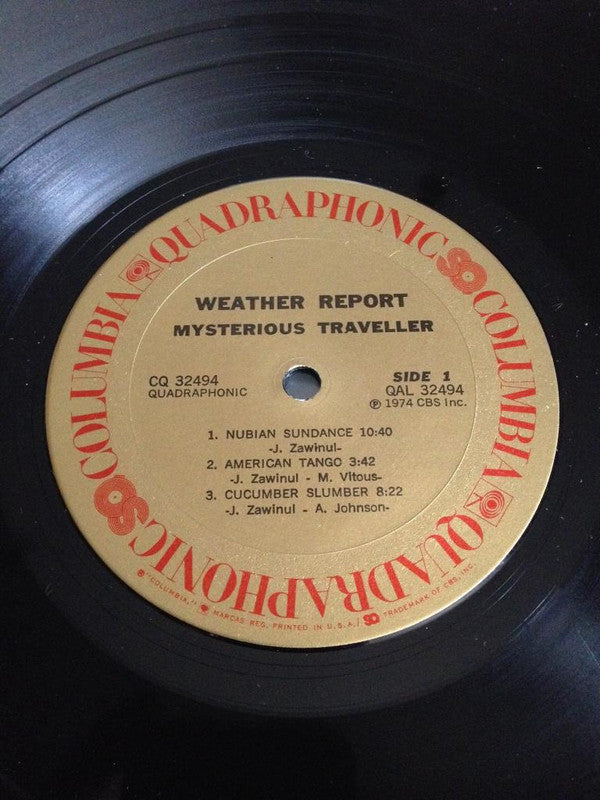 Weather Report : Mysterious Traveller (LP, Album, Quad, Pit)
