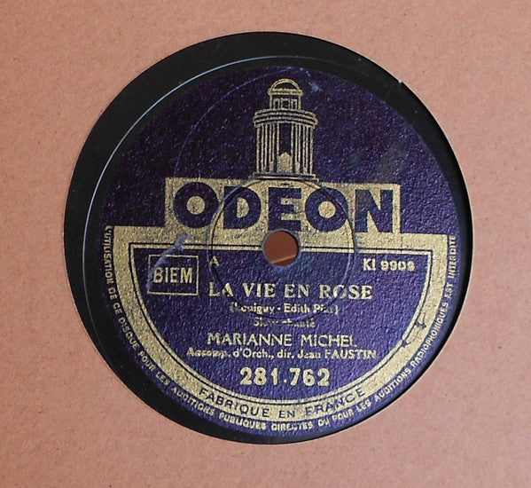 Marianne Michel : La Vie En Rose / La Femme En Rouge (Shellac, 10")
