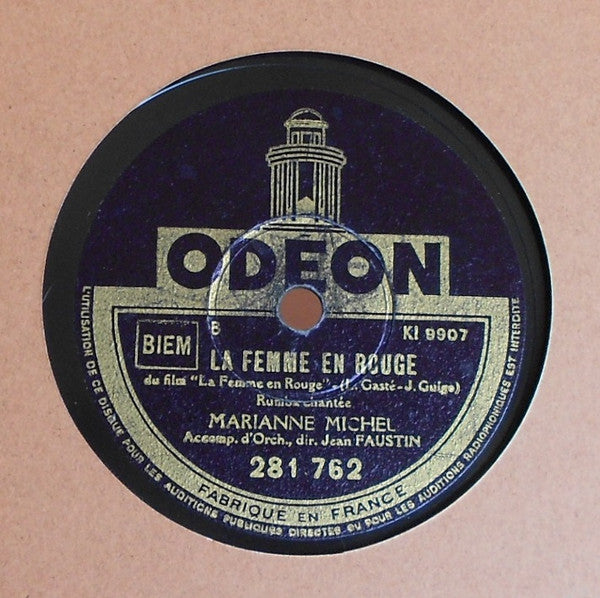Marianne Michel : La Vie En Rose / La Femme En Rouge (Shellac, 10")