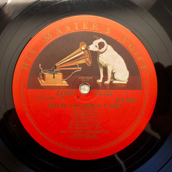 J. S. Bach* - Julius Baker, Fritz Reiner , Conducting The RCA Victor Chamber Orchestra : The Four Orchestral Suites (LP, Mono)