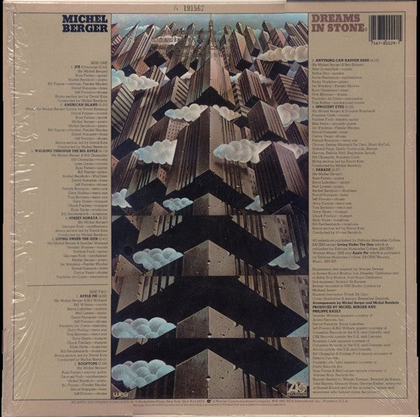 Michel Berger : Dreams In Stone (LP, Album, All)