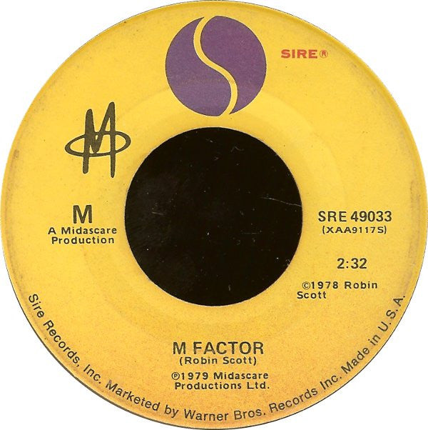M (2) : Pop Muzik (7", Single)
