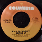 Paul McCartney : Coming Up / Coming Up (Live At Glasgow) / Lunch Box, Odd Sox (7", Single)