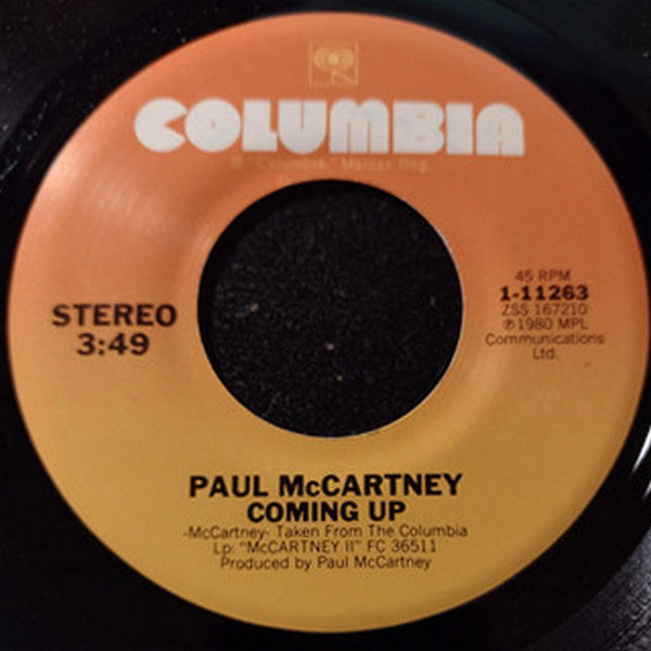 Paul McCartney : Coming Up / Coming Up (Live At Glasgow) / Lunch Box, Odd Sox (7", Single)