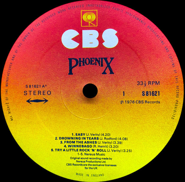Phoenix (25) : Phoenix (LP, Album)